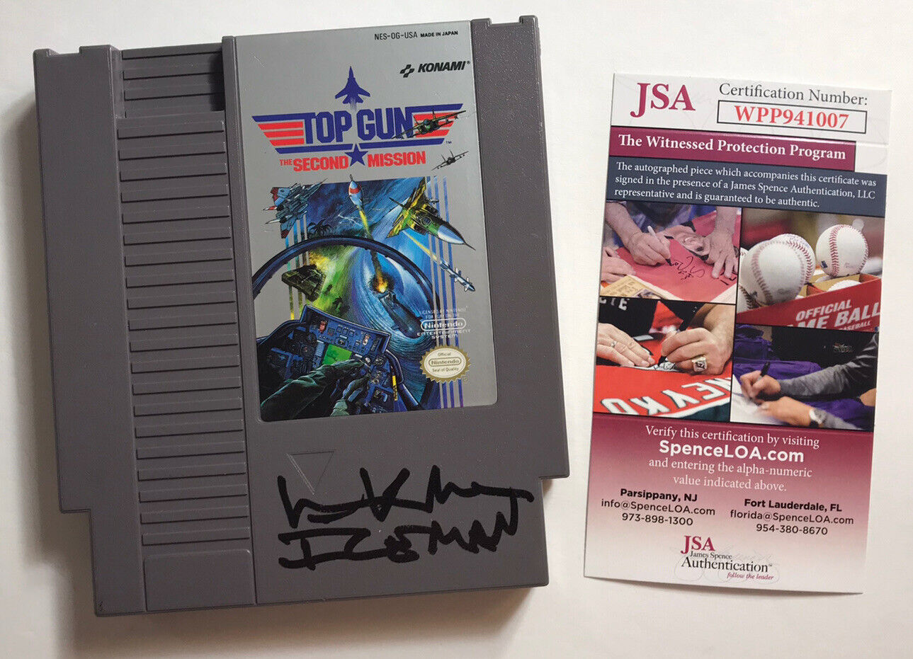 VAL KILMER Signed TOP GUN MAVERICK NES Game Cartridge Autograph JSA COA Cert