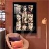 Colourful Sliced Poster Decorative Painting - Attack On Titan Decorative Painting - JuZi Studio