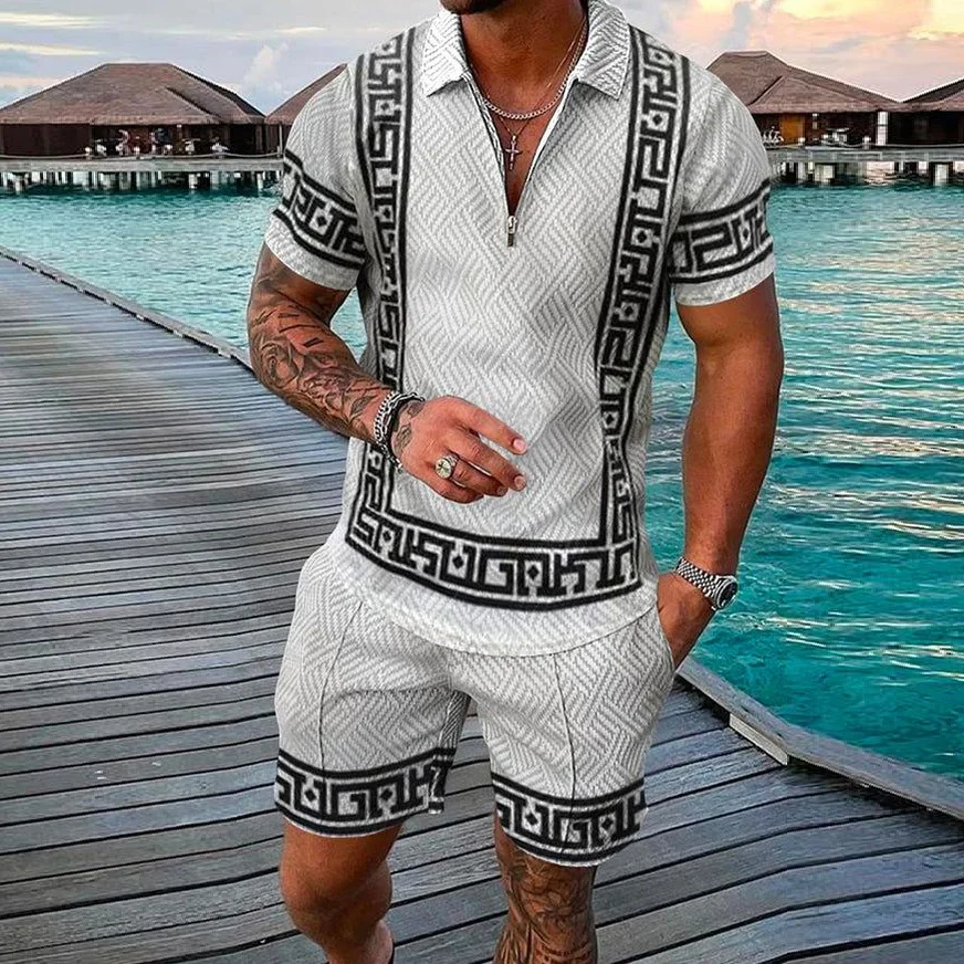 【BUY 2 GET FREE SHIPPING】Retro casual lapel short sleeve suit