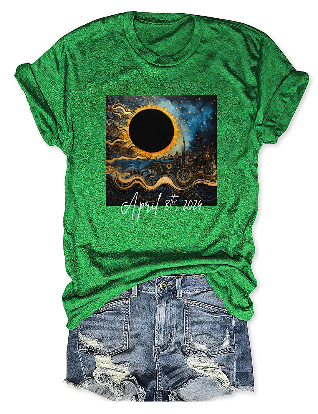 2024 Total Solar Eclipse Aesthetic T-shirt