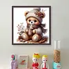 Cute Bear-11CT Stamped Cross Stitch 45*45cm/17.72*17.72in