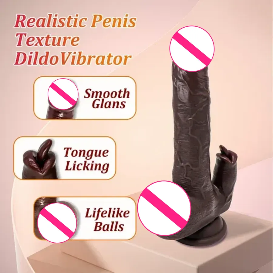 8.5-Inch Remote-Controlled Thrusting & Heating Black Dildo Hands-Free, Beginner-Friendly 8.5-Inch Remote-Controlled Thrusting & Heating Black Dildo Hands-Free, Beginner-Friendly
