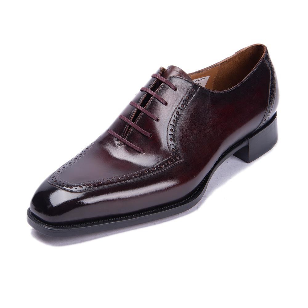 VCSHOES Leather Vintage Retro Office Business Casual Formal Shoes Plus Size 48 Male Leather Oxford Loafers