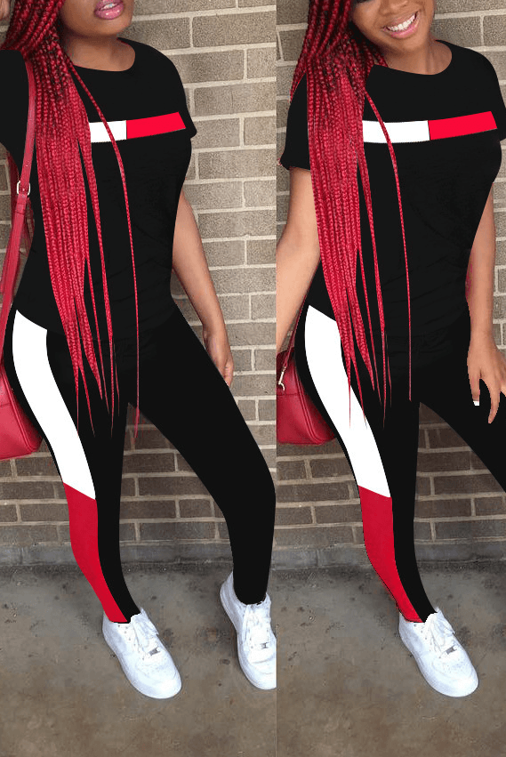Casual Simple Sports Two-Piece