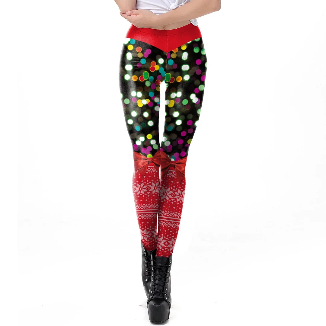Christmas printed Leggings