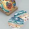 (US Local)Diamond Painting Greeting Cards Diamond Art Cards for Adults (12pcs Beach Waves)