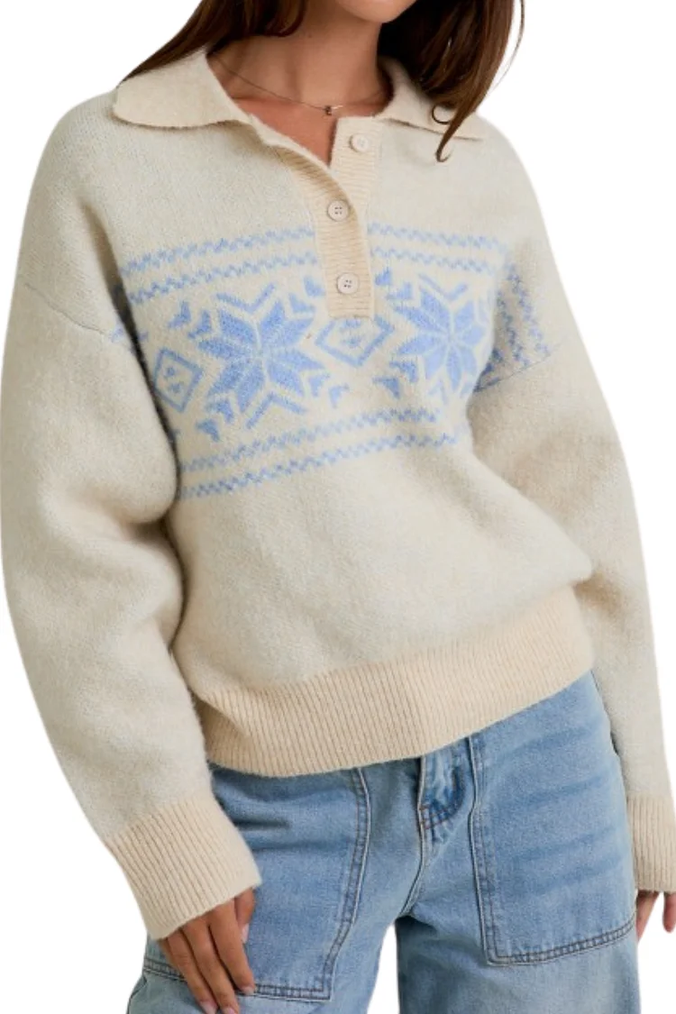 Snowfall Collared Sweater