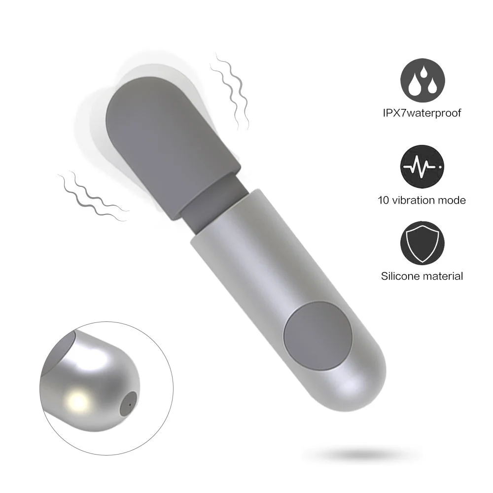 10 Modes Wand Vibrators Clitoris Stimulator Portable Mini Massager Rosetoy Official
