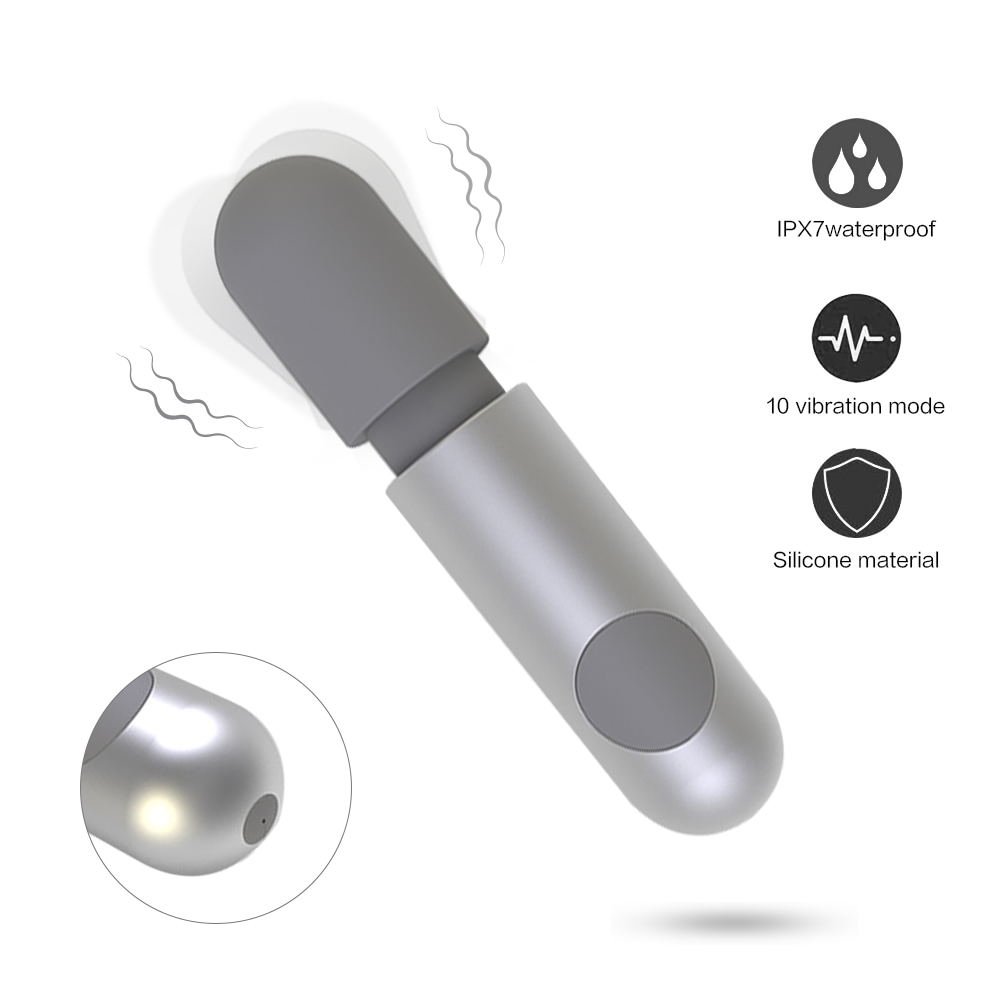 10 Modes Wand Vibrators Clitoris Stimulator Portable Mini Massager