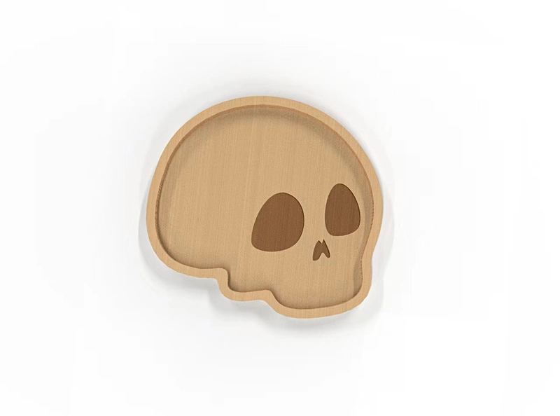 Halloween Pumpkin Skull Wood Party Ornaments