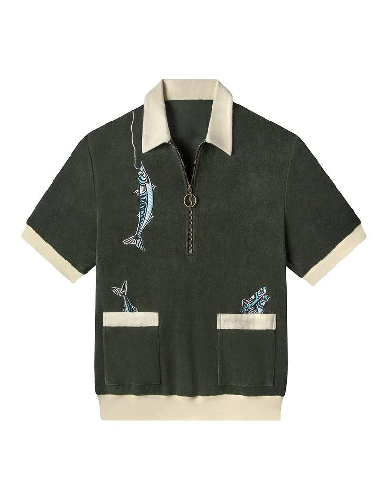 Men's Casual Printed Short-Sleeved Shirt44