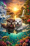 Luxury AB Velvet Diamond Painting Kit - Animal World