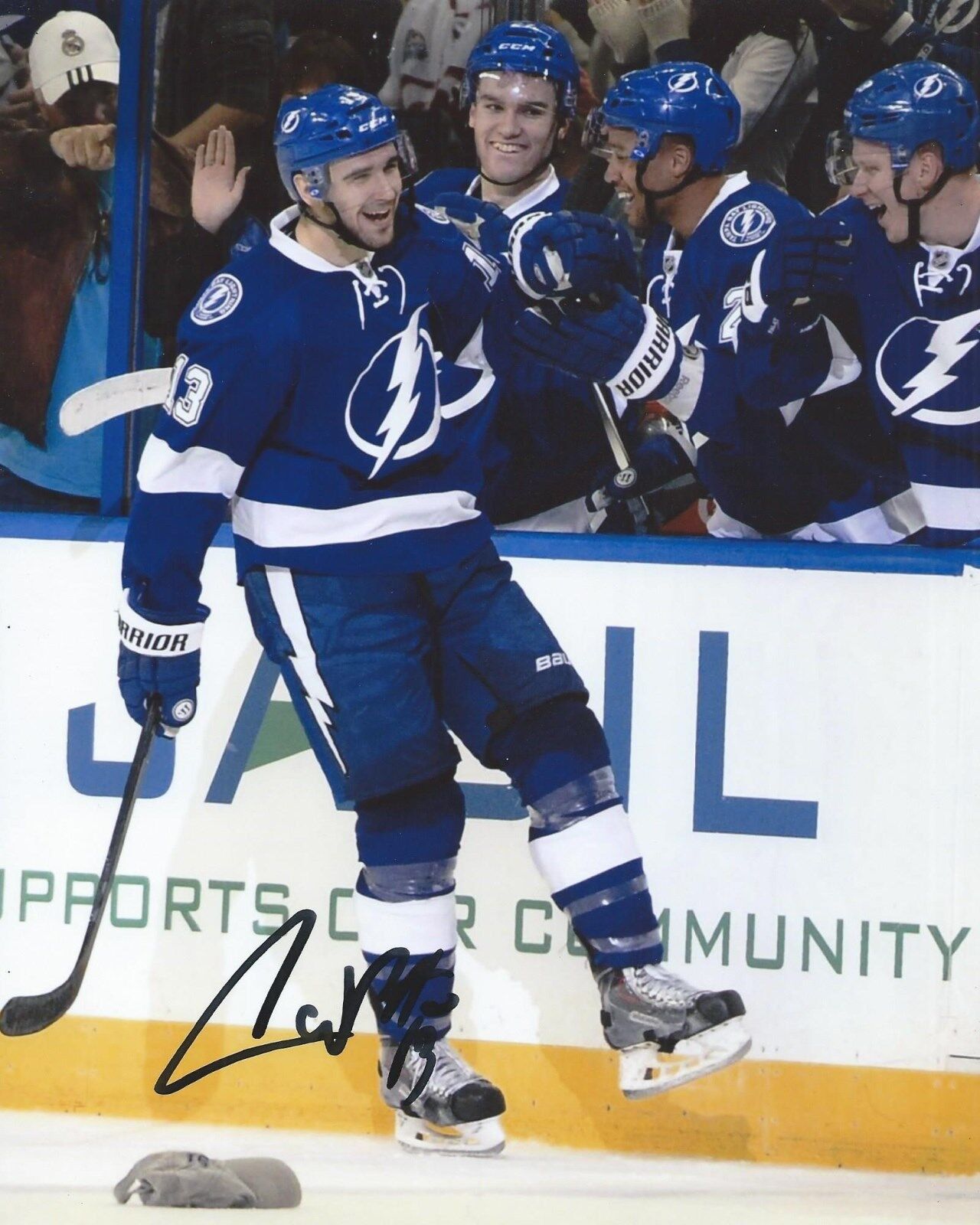 Cedric Paquette Signed 8x10 Photo Poster painting Tampa Bay Lightning Autographed COA B