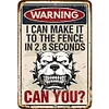 (Multi Style)Warning Sign - Metal Tin Signs(8*12Inch)