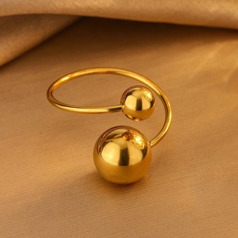 Minimalist Classic Style Streetwear Flower Petal 304 Stainless Steel 18K Gold Plated Flowers Earrings Necklace Jewelry Set