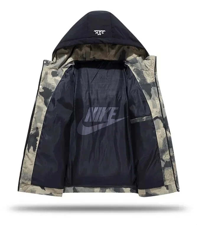 Zimní silná bavlněná bunda Nike zimní bavlněná bunda velké velikosti