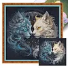 Tai Chi Yin Yang Cat - 14CT Stamped Cross Stitch - 40*40cm