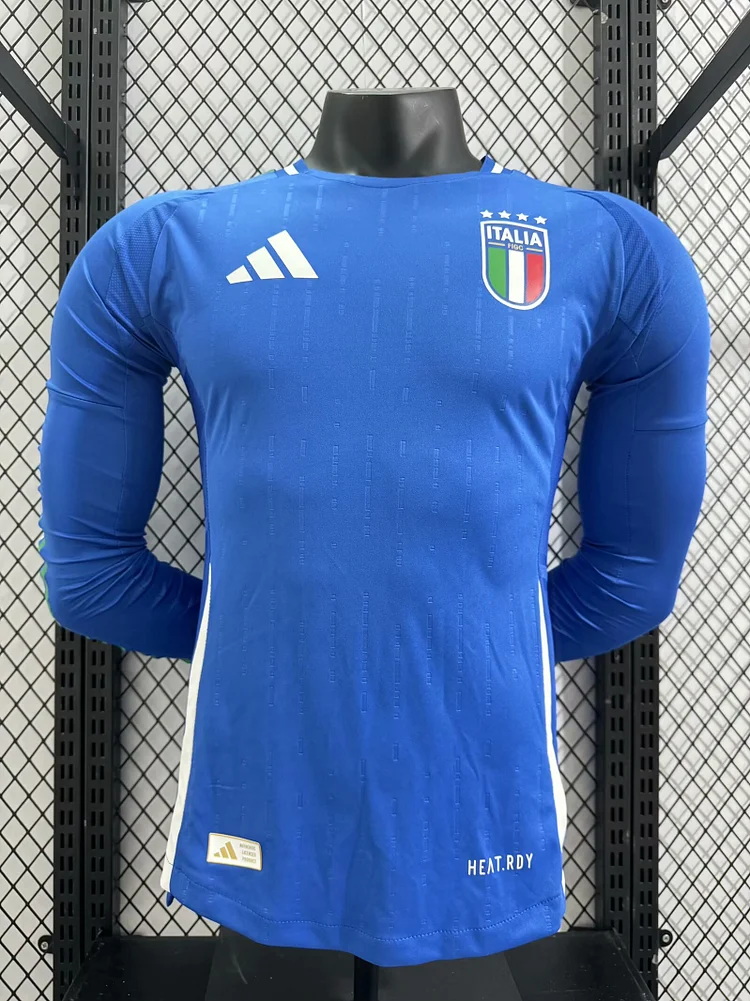 2024-25 Italy Home Shirt - Long Sleeve - Player Edition