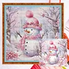 Snowman-11CT Counted Cross Stitch 40*40cm/15.75*15.75in