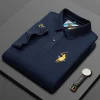 Fashionable Short Sleeve Embroidered Loose POLOS