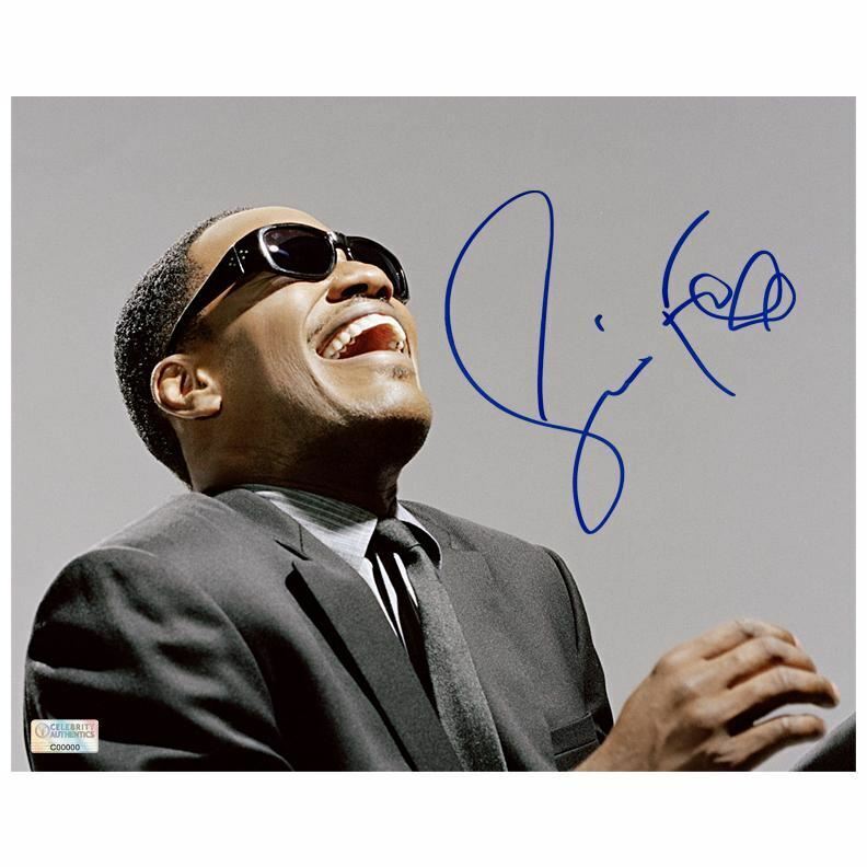 Jamie Foxx Autographed Ray Charles 8x10 Studio Photo Poster painting
