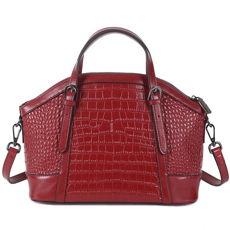 Women's hand messenger single shoulder oil wax cow leather bag