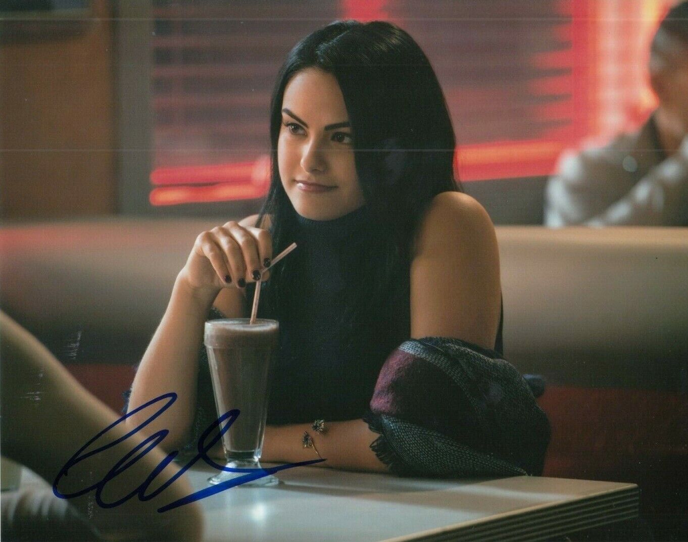 CAMILA MENDES signed (RIVERDALE) TV SHOW 8X10 Photo Poster painting *Veronica Lodge* W/COA #4