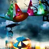 Halloween LED Luminous Witch Hat Kids Costume Hanging Glowing Cap Decor