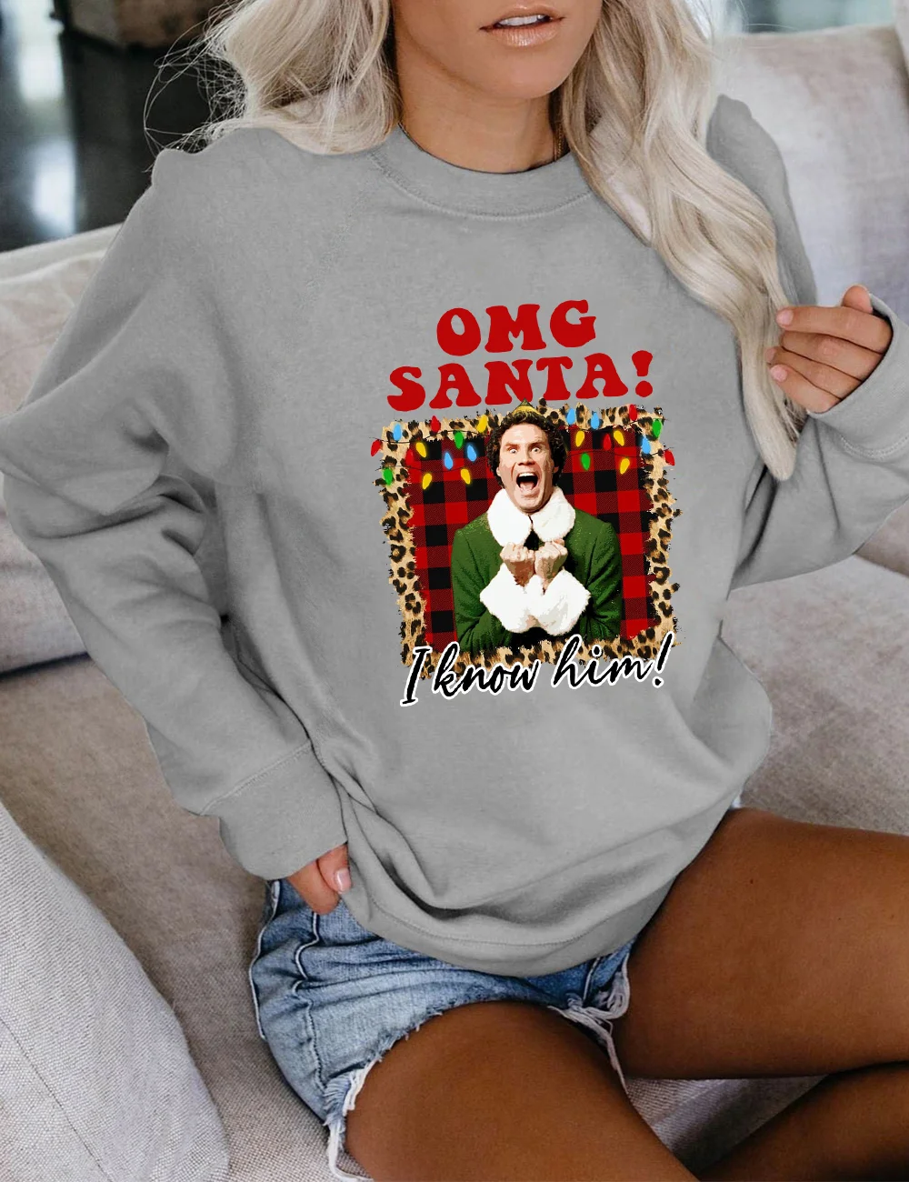 OMG Santa I Know Him Christmas Sweatshirt
