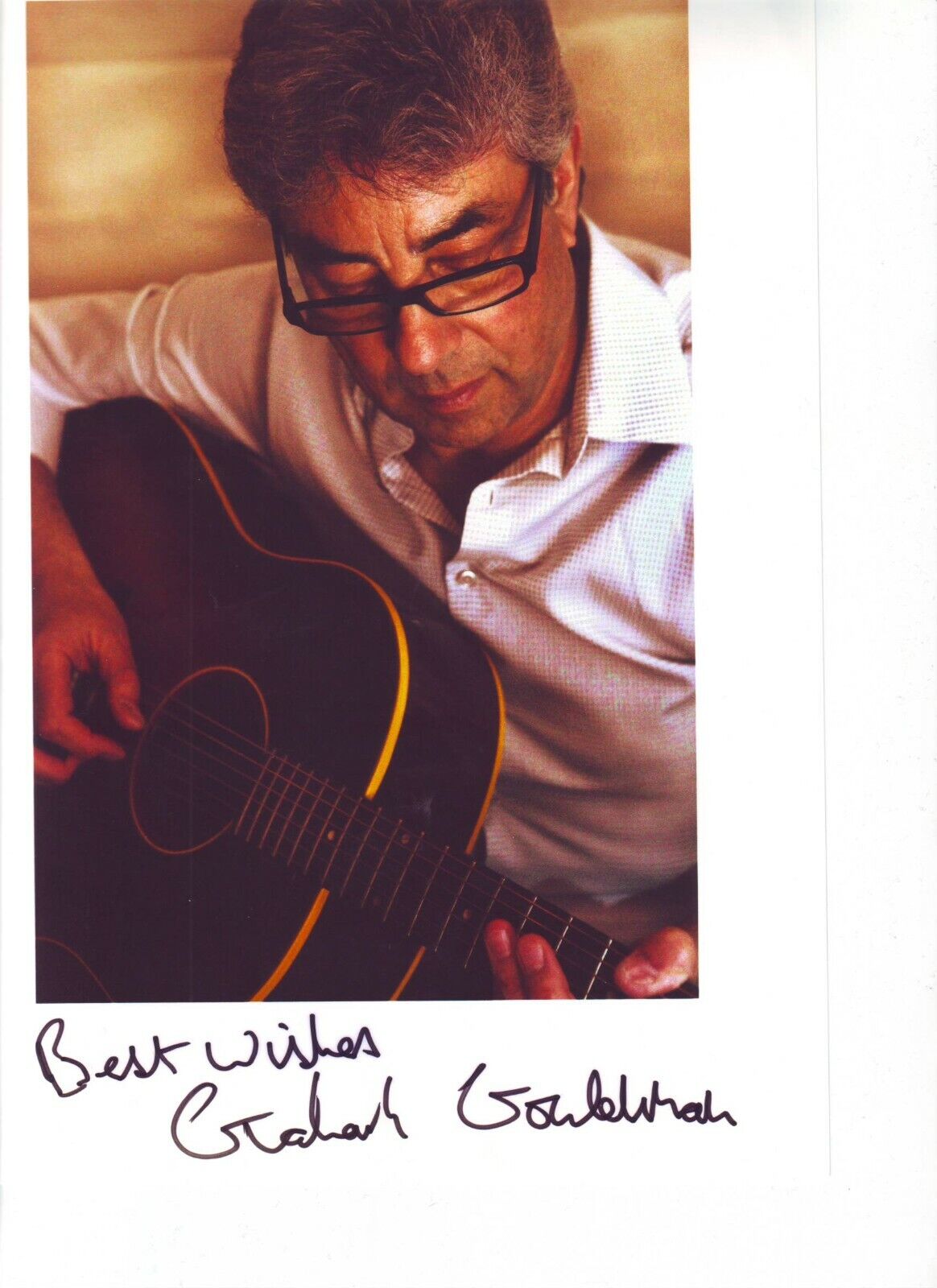 Graham Gouldman (10 CC) (20x25) Original Autographed Photo Poster painting