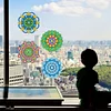 6 PCS Gem Art DIY Craft Kits Mandala Diamond Painting Window Stickers Kit