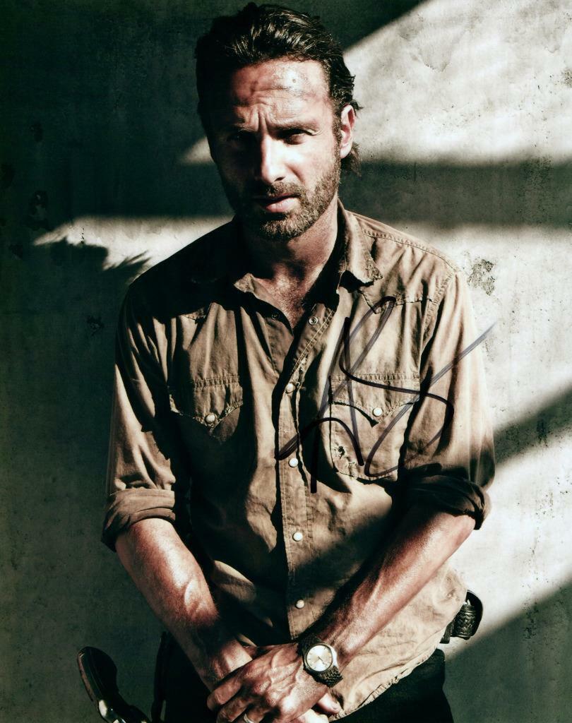 Andrew Lincoln Walking Dead signed 8x10 Picture Photo Poster painting autographed includes COA