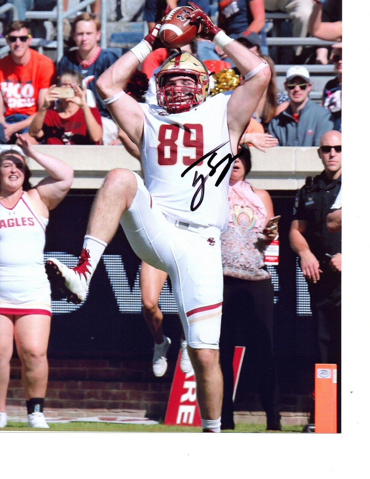 Tommy Sweeney Boston College Eagles signed autographed 8x10 football Photo Poster painting c