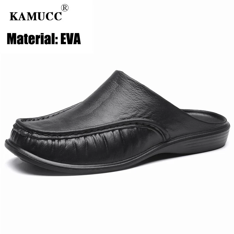Men Loafers Slip On Casual Walking Shoes Designer Men Half Slippers Comfortable Soft Slippers Size 40-47