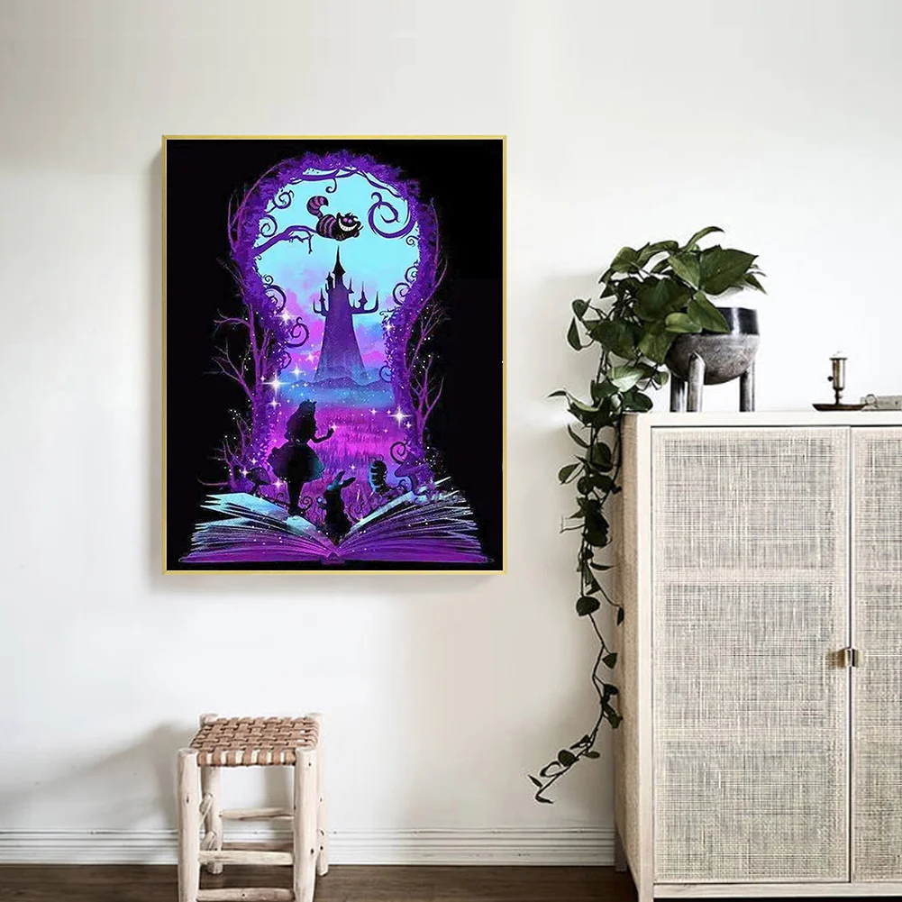 Full Round Diamond Painting 40*50cm - Silhouette Castle