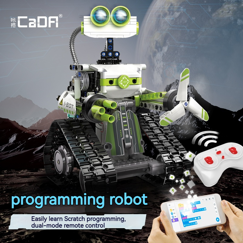 I.BOT remote control programming robot assembled building block