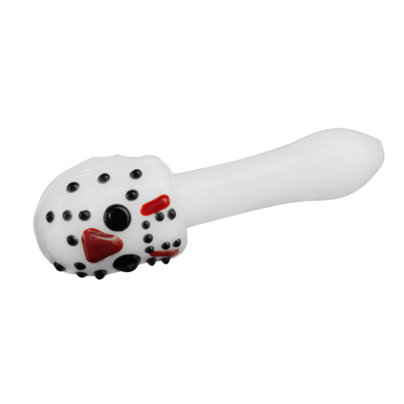 White glass hand pipe spoon pipe