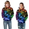 Kid Boy Girl 3D Digital Printed Pullover Casual Loose Hoodie