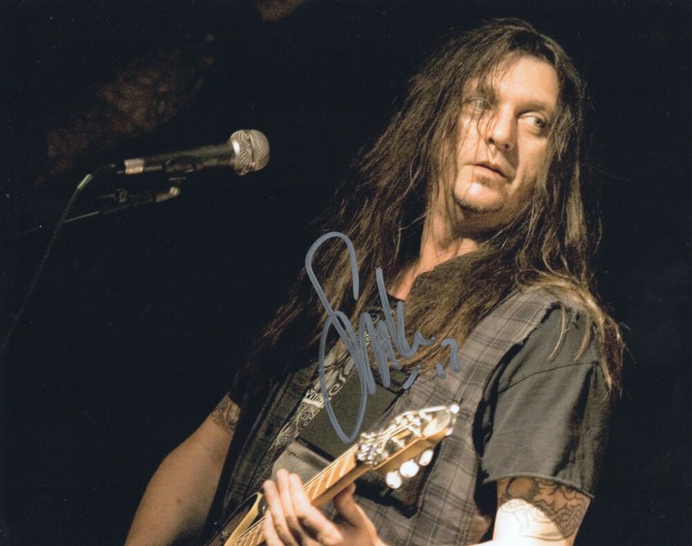 Dave Sabo Signed 8x10 Photo Poster painting w/COA The Snake Skid Row #1