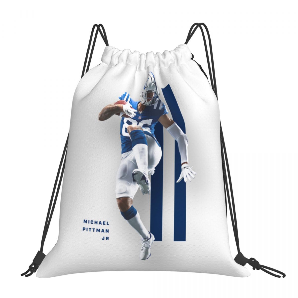 Indianapolis Colts Michael Pittman Jr. Drawstring Bags for School Gym