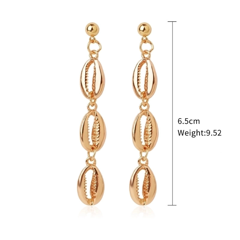 Fashion Shell Shell Inlaid Shell Artificial Pearls Women’s Earrings 1 Pair