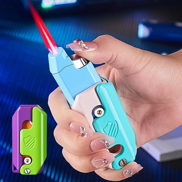 Creative Windproof Refillable Carrot Knife Lighter