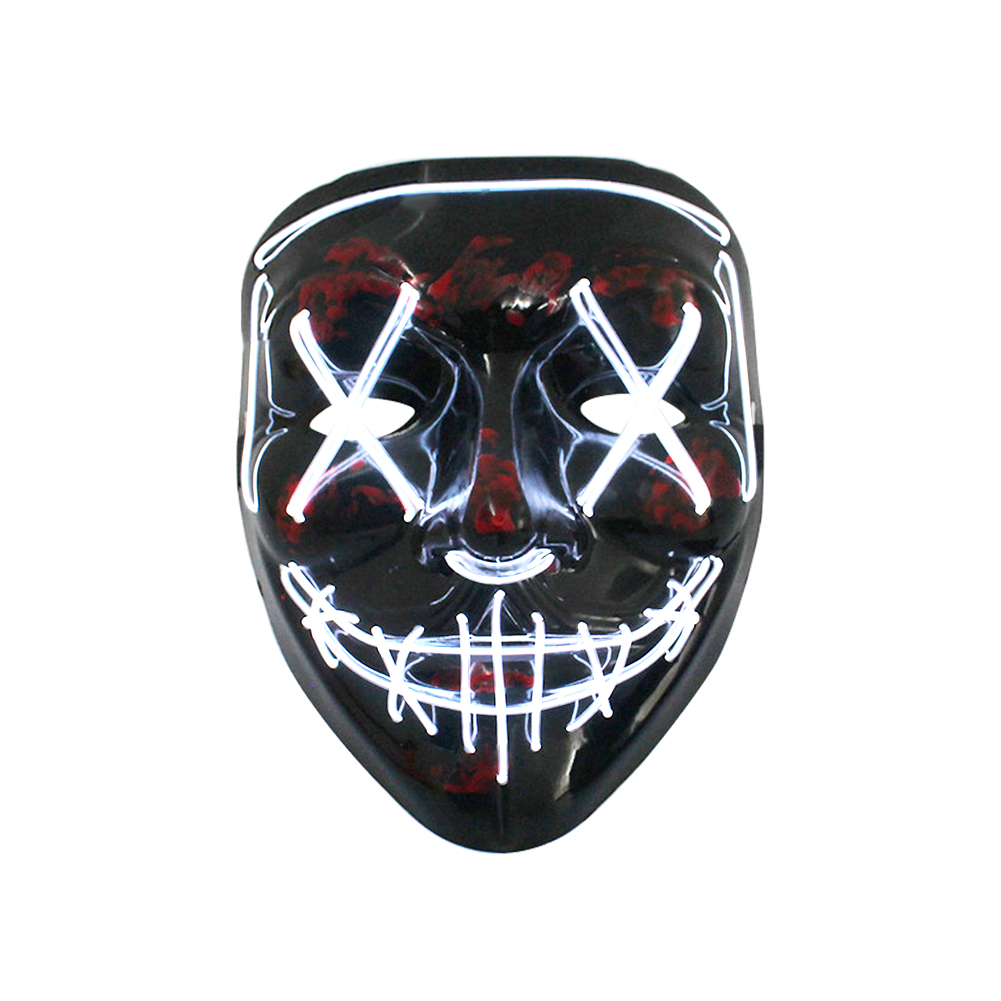 

Halloween LED Mask Cosplay Party Masquerade Glow In Dark Carnival Costume, 501 Original