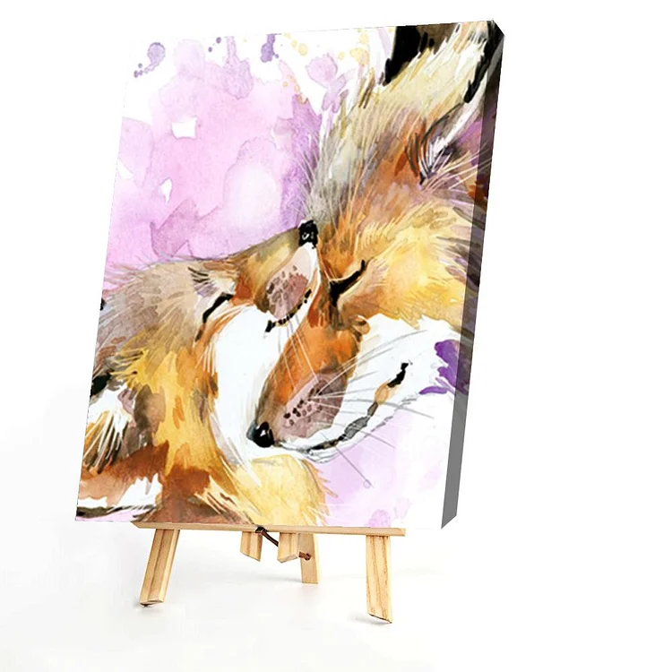 Diamond painting, Diamonds adult paint, two-color fox diamond art with  accessories and tools, wall decoration crafts, relaxation and home wall  decoration(40cm*30cm)