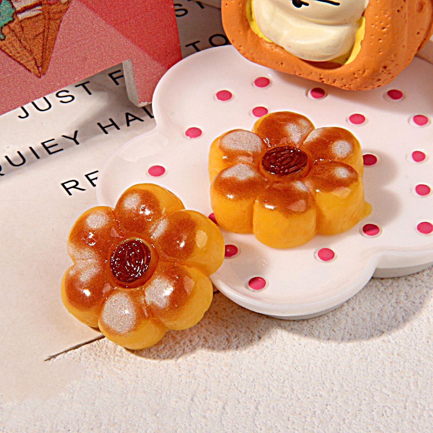 Mini Bread & Cake Resin Charms