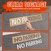 Yookok No Parking Stencil - Reusable Cardboard Stencil for Parking Lot, Driveway, Fire Lane, and Cityscape - 4 x 29 Inches