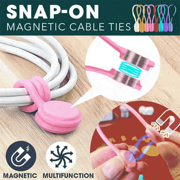 🎄2022 Christmas Hot Sale- 50% OFF🎄 Snap-On Magnetic Cable Ties