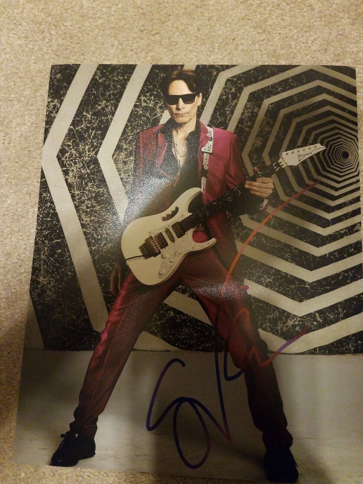 Steve Vai Guitar God Signed 8X10 Photo Poster painting Autographed Whitesnake David Lee Roth