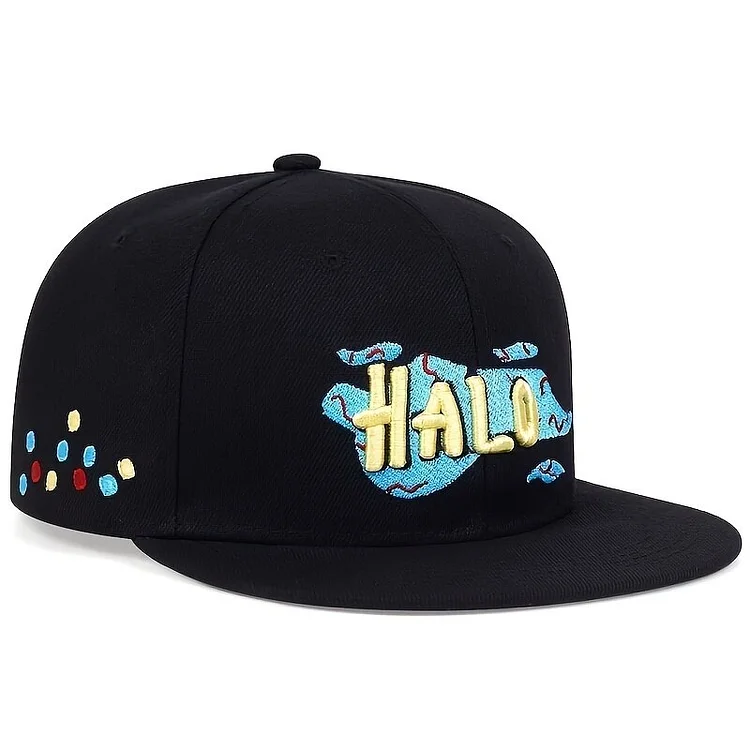 HALO letter embroidery baseball caphip-hop tide caps men and women universal flat hat outdoor sports sun hats