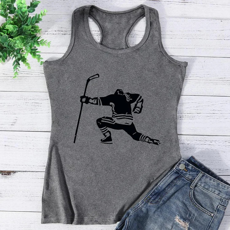 Female Hockey Player Vest Top-Annaletters